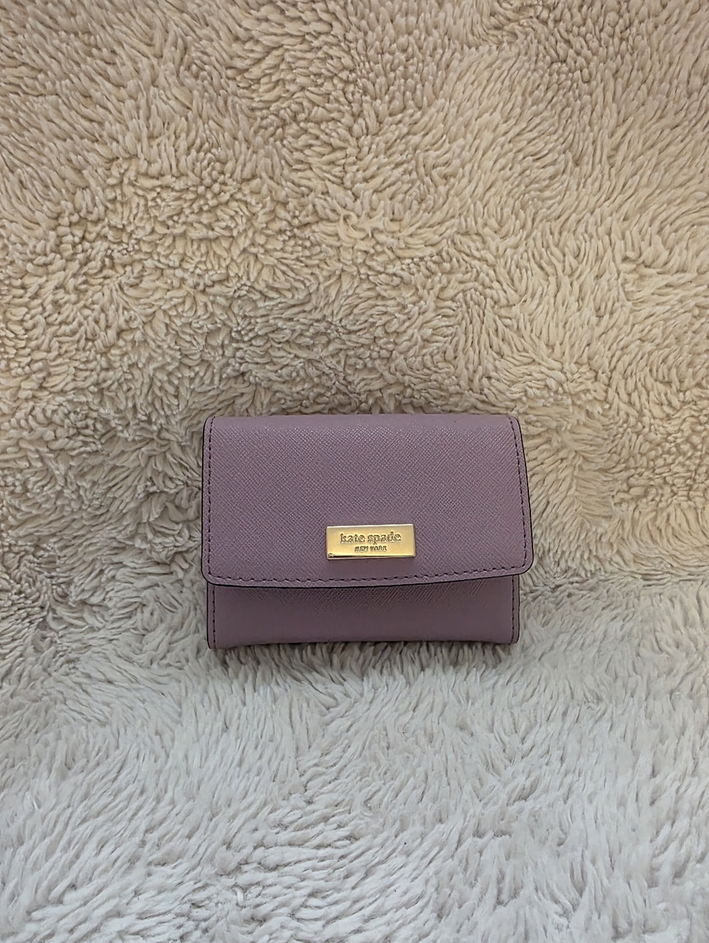 Kate Spade NY Saffiano Leather Credit/Business Card Holder In Lilac Petal